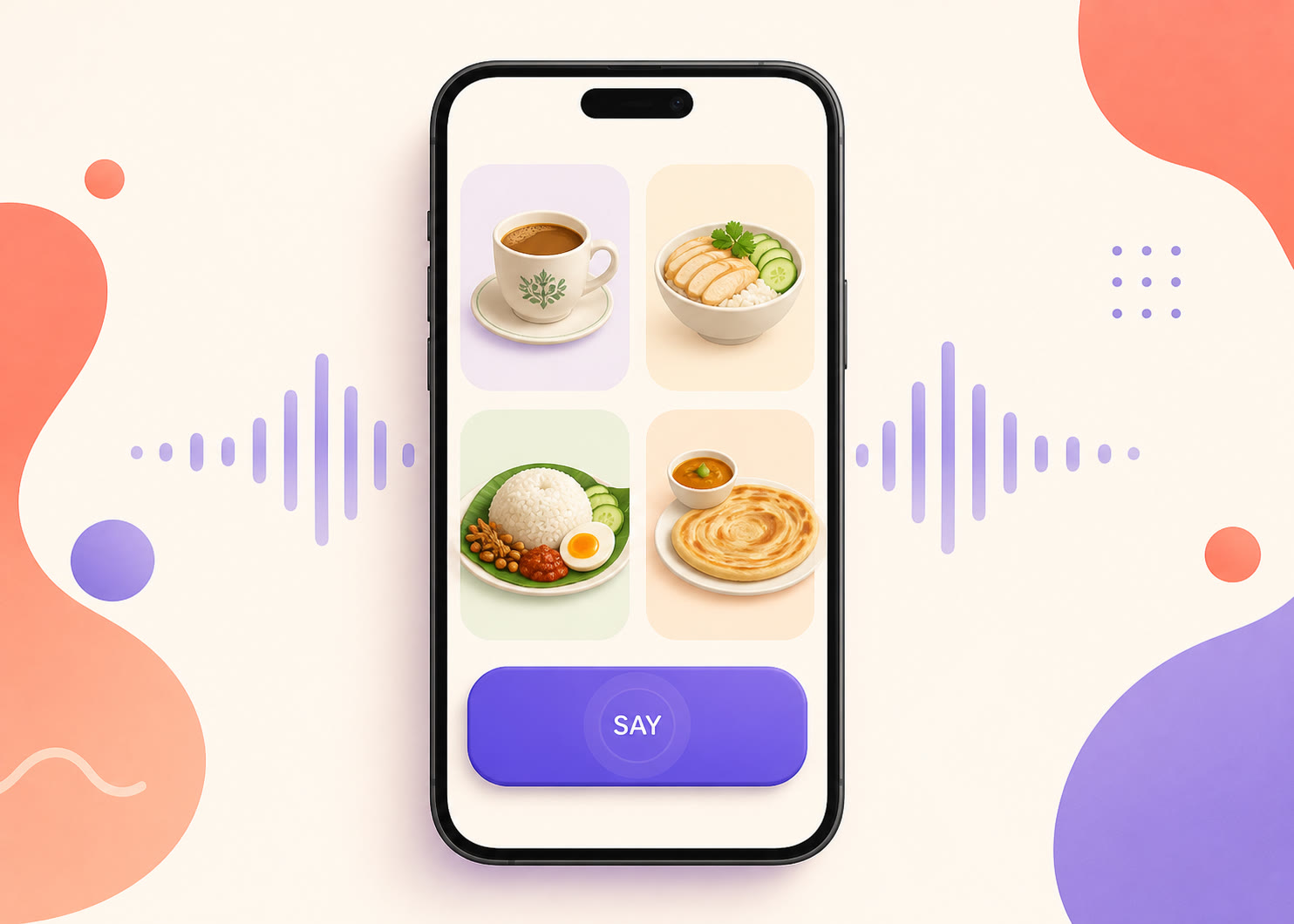 Just Say Lah — Singapore hawker voice helper